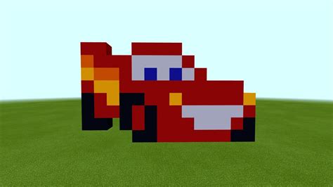 Minecraft Lightning McQueen Pixel Art | Minecraft pixel art, Pixel art ...