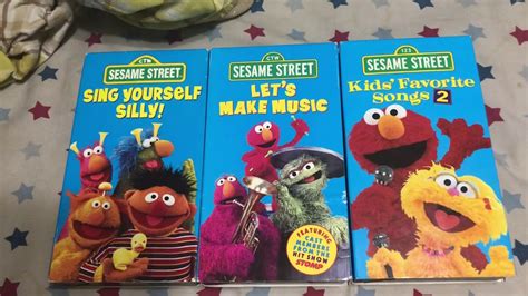 3 Blue Sesame Street VHS Tapes - YouTube