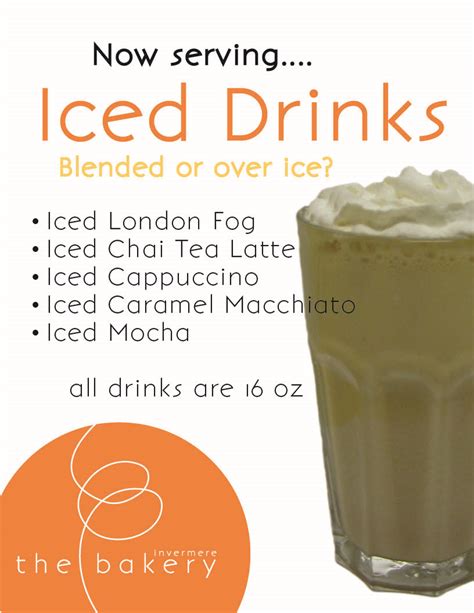 Iced Drinks - just in time to beat the heat! - The Invermere Bakery