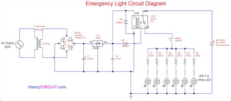 emergency light circuit diagram - theoryCIRCUIT - Do It Yourself ...