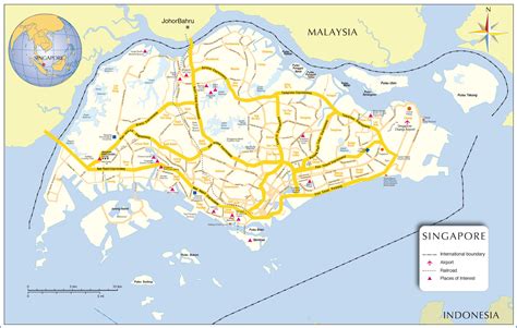 Singapore On The Map Of Asia Uptlm - Large Map of Asia