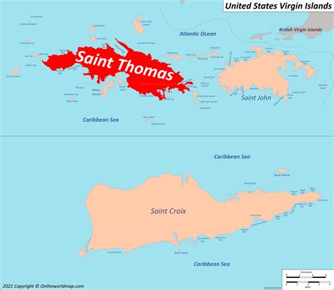 Saint Thomas Map | United States Virgin Islands | Detailed Maps of ...