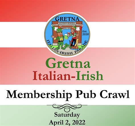 Gretna Italian-Irish Pub Crawl! - The Gretna Glance