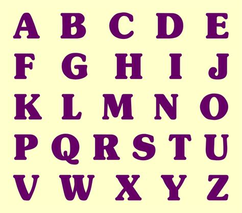 Printable Large Alphabet Letters