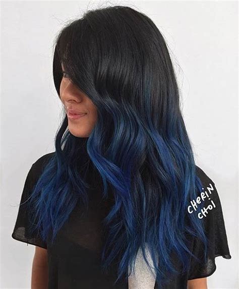 21 Bold and Beautiful Blue Ombre Hair Color Ideas | StayGlam