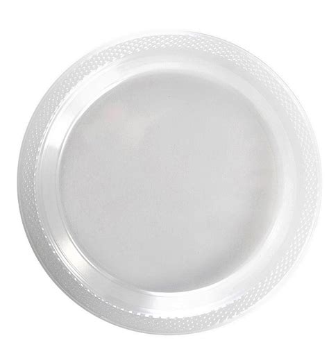 Exquisite 7" Disposable Plastic Plates Bulk - 100 Count Party Pack ...