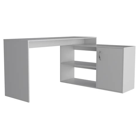 L-Shaped Desk Desti, Office, White - Walmart.com