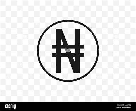 Nigerian Naira currency symbol. Vector illustration, flat design Stock ...