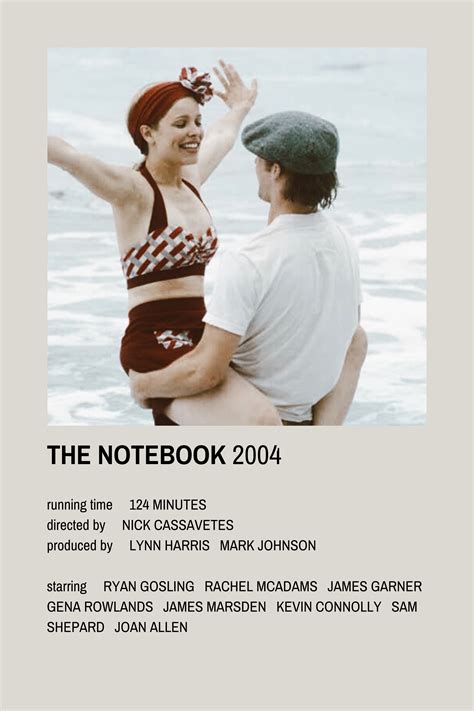 The Notebook Movie Poster Credits