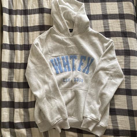 super cute white fox hoodie sized XS/S 🩵 unique... - Depop