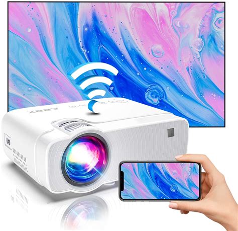 Home Wireless Projector, WiFi Mini Ultra Portable TV Projector ...