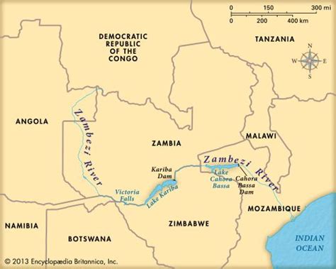 Zambezi River Map