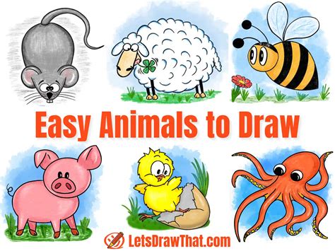 Easy Cute Animals To Draw