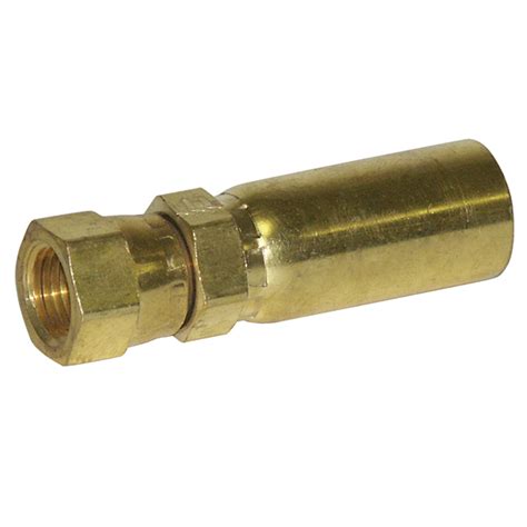 Female 1/2in JIC Swivel Swage Fitting, Brass | Sonny's