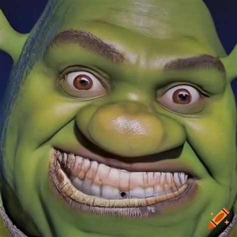 Cursed shrek on Craiyon