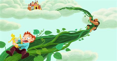 Kate Jeong's illustration: Jack and the Beanstalk