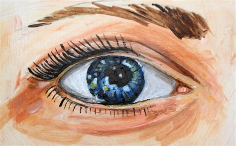 How to Paint Realistic-Looking Eyes Using Acrylic Paint | Craftsy