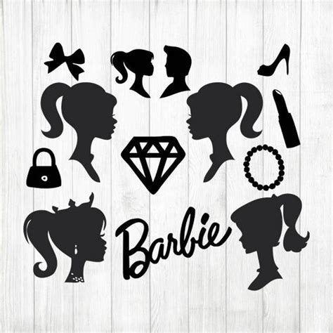 Barbie clipart stencil, Barbie stencil Transparent FREE for download on ...