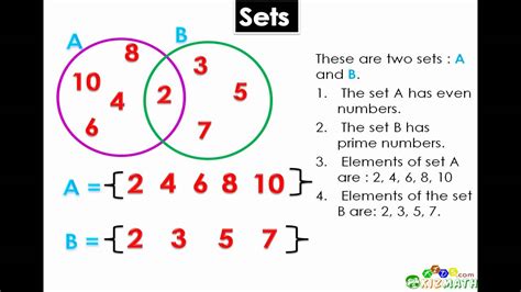 Math Lesson - Introduction to Sets & Venn Diagrams - KizMath.com - YouTube