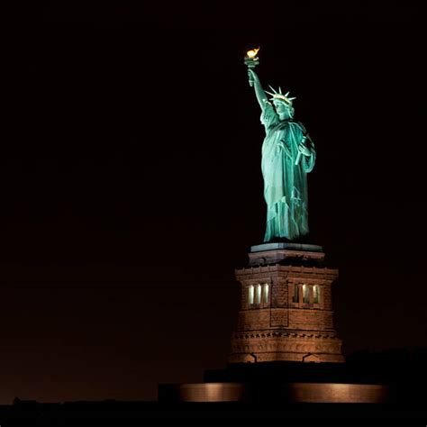 Statue Of Liberty At Night Stock Photos, Pictures & Royalty-Free Images ...