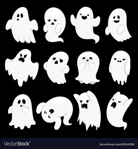 Ghost character characters Royalty Free Vector Image