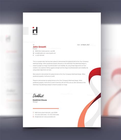 Aeolus Professional Corporate Letterhead Template 001024 - Template Catalog