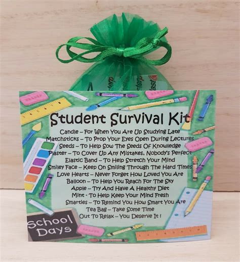 Student Survival Kit - A Unique Fun Novelty Gift & Keepsake ! - Other ...