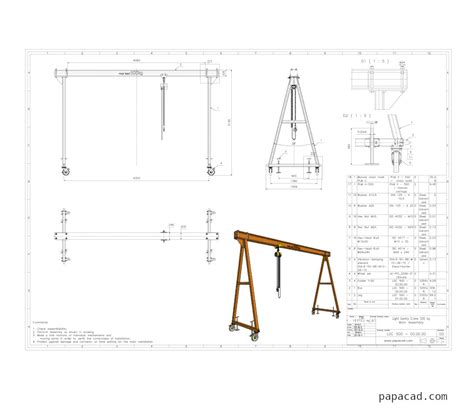 Gantry Crane plans - Free gantry crane plans PDF for download