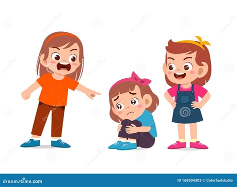 Girl Bully Stock Illustrations – 2,474 Girl Bully Stock Illustrations ...