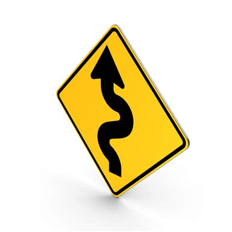 Winding Road Sign PNG Images & PSDs for Download | PixelSquid - S112749135