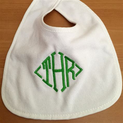 Monogrammed Baby Bib Monogrammed Bib Personalized Baby Bib