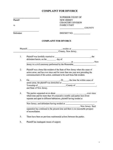 Free Printable Will Form Nj - Printable Forms Free Online