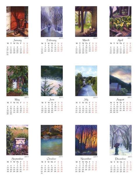 2011 Art Desk Calendar with Wooden Easel | Gadgetsin