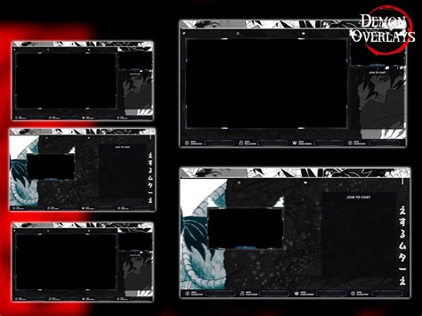 Demon Slayer overlays/ Kimetsu no yaiba /Twitch assets :: Behance