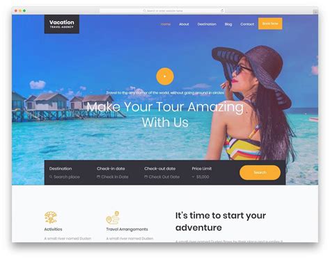 44 Free Travel Agency Website Templates With Premium Features 2021