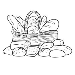 Bread Coloring Page for Kids - Free Breads Printable Coloring Pages ...