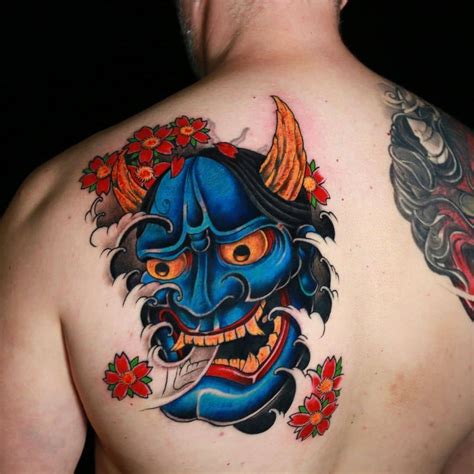 Überleben Schurke Antenne japanese mask tattoo Permanent Mach es gut ...