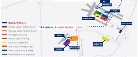 Parking at MSP airport: Terminal 1 and 2 ramps, rates, map, park and ...