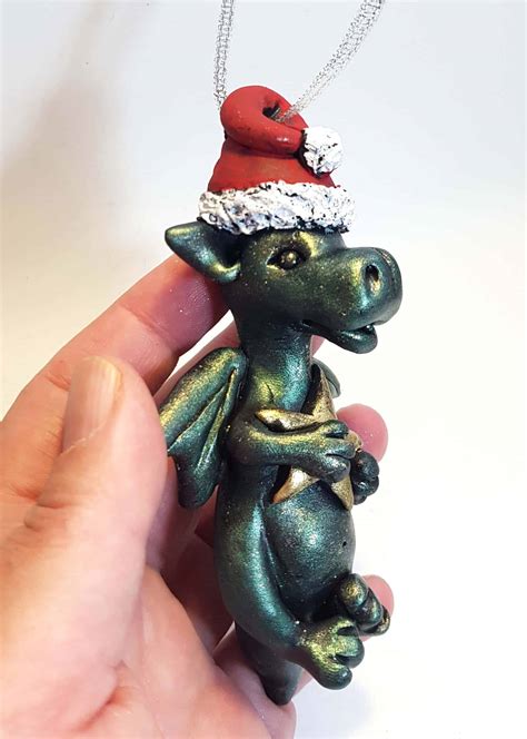 Dragon Christmas Decoration - Large (Green) - Goblin Dreams