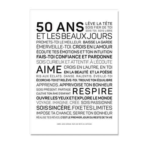 Carte anniversaire 50 ans Homme