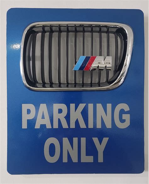 BMW Parking Only Sign Man Cave Garage Custom Parking Sigs - Etsy