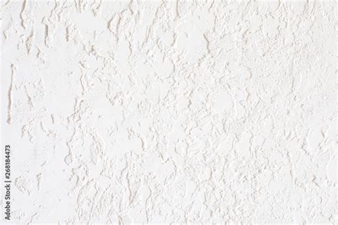 Finishing the wall with white stucco texture. Suitable for painting ...