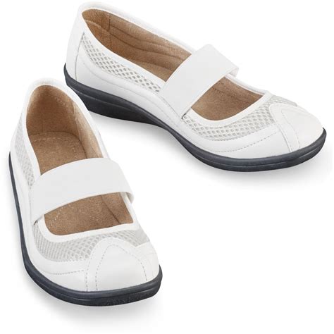 Comfortable Slip-On Mary Jane Shoes - Wide Width | Collections Etc.