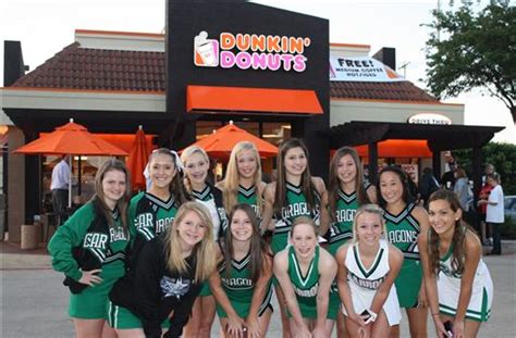 Southlake Carroll Cheerleaders help open Dunkin Donuts - Southlake ...