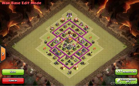 TH7 War Base - 3 Air Defenses - Anti Dragons/Hogs