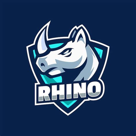 Premium Vector | Rhino mascot logo designs vector