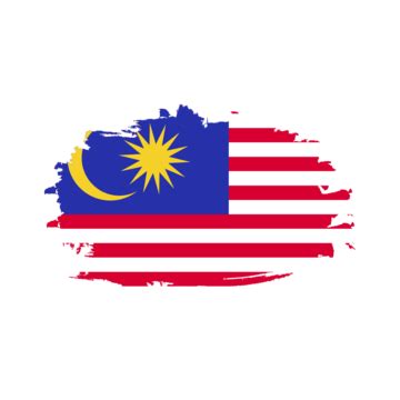 Malaysia Flag Watercolor Painted Brush Vector Desing, Malaysia Flag ...