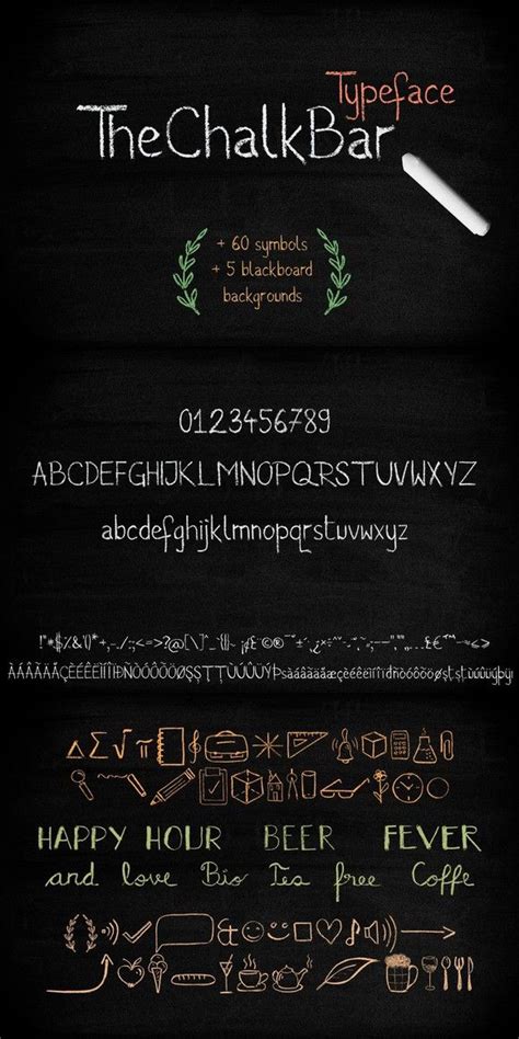 The Chalk Bar Typeface | Typeface, Lettering styles, Lettering