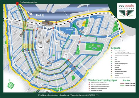 Canal Routes Amsterdam - Map and Routes