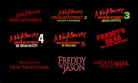 A Nightmare on Elm Street (1984–2010) Logos [from posters] : r ...